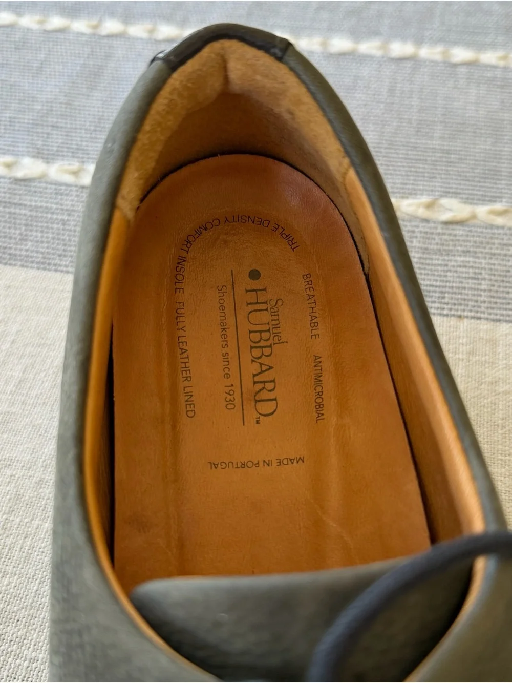 Samuel Hubbard Free Oxford Charcoal Nubuck Shoes Size 9